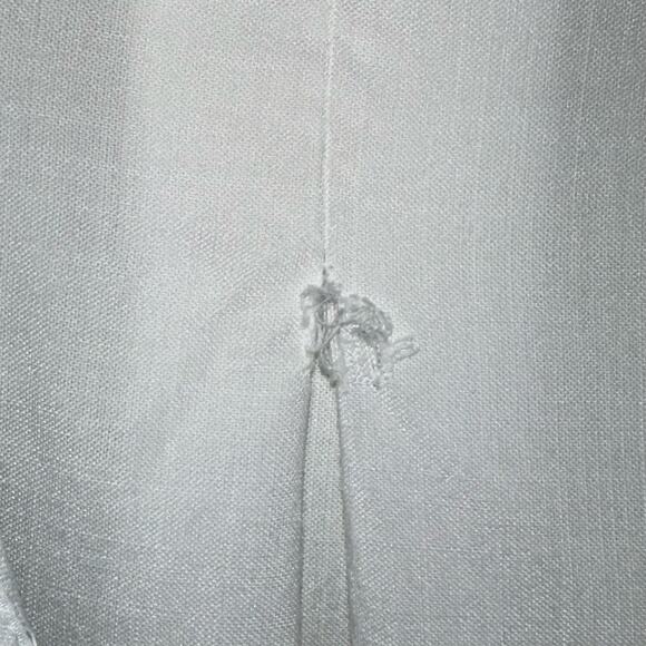 Anthropologie Cloth & Stone White Split Hem Tencel Lindsay Button Up Shirt Small - Picture 13 of 14